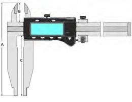 LCD Digi-Werkstattmessschieber