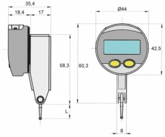 Digital Fhlhebel - Messgert