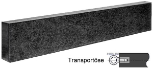 Prz. Flachlineal  400x60x25mm; Gen.00; Granit