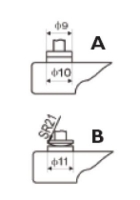 Dickenmessgert 0 - 10 mm, klein, ballig