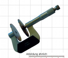 Teller-Messschraube, 0 - 25 mm, 60 mm Teller