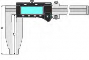 LCD Digi-Werkstattmessschieber