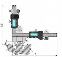 Digi Zahnweiten-Messschieber